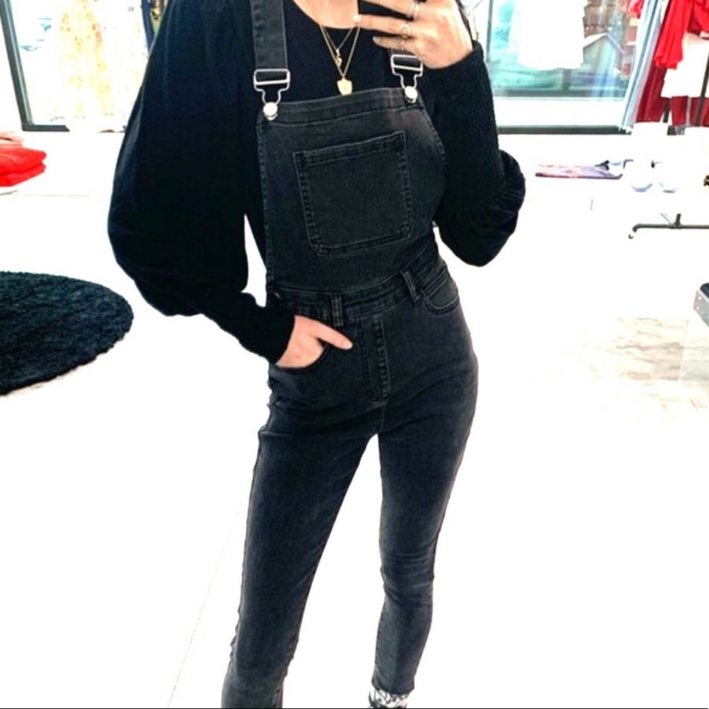 WeWoreWhat Skinny High Rise Overalls